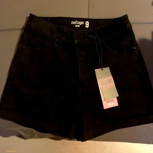 High rise midi shorts